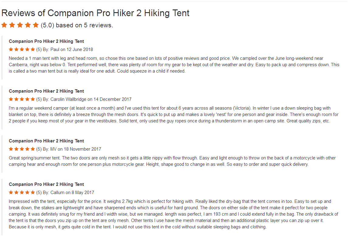 Companion Pro Hiker 2 Hiking Tent 深圳市龙威户外用品有限公司