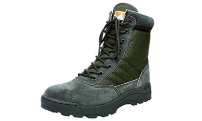 Longway Olive green boots army military jungle woodland tact